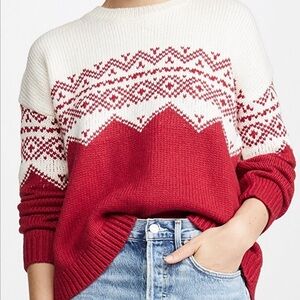 Velvet by Graham & Spencer Leanna Oversized Ski Sweater Chunky Knit Size Small